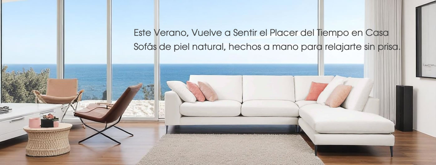 SOFAS CHAISELONGUE PIEL LUJO